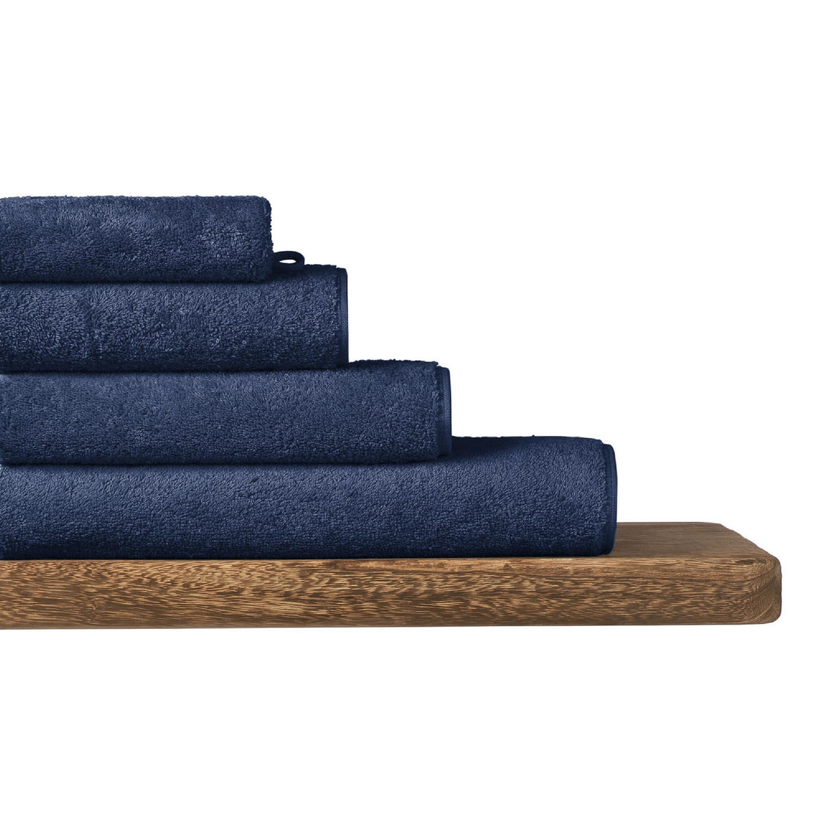 WASCHHANDSCHUHSET Milano - 5-teilig - 16 x 22 cm - Dunkelblau - Dunkelblau, Textil (16/22cm) - SCHIESSER