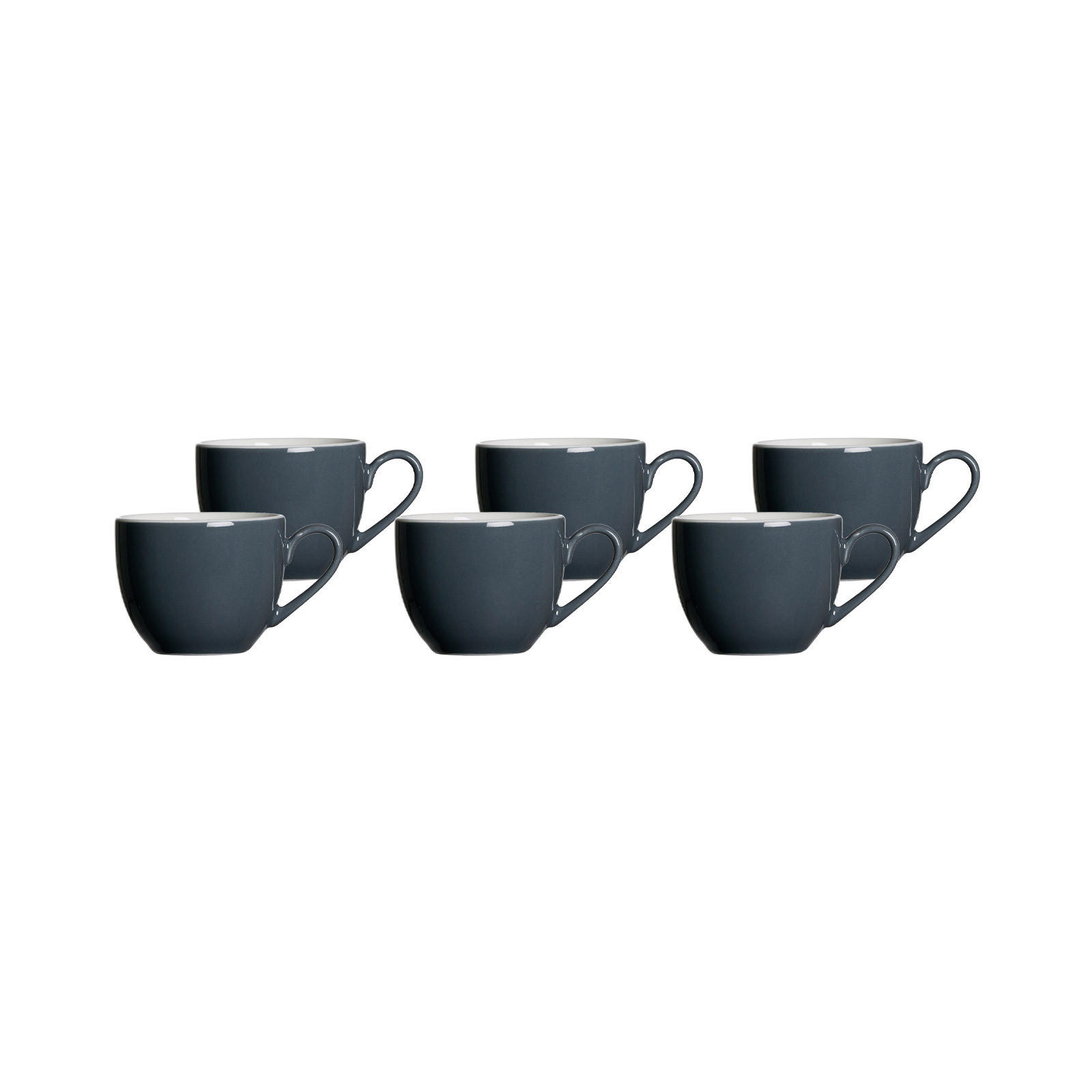 ESPRESSOTASSEN Doppio Anthrazit 80 ml 6er Set - Anthrazit, Keramik (0.08L) - Ritzenhoff Breker