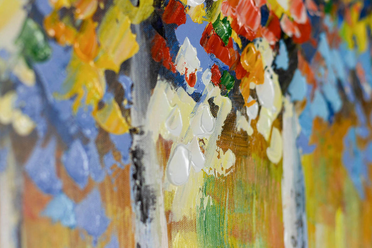 ACRYLBILD HANDGEMALT 120/60 cm - Grün, Holz/Textil (120/60cm) - KUNSTLOFT