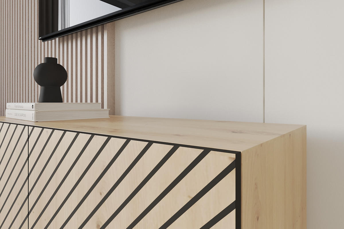 LOWBOARD SENI-W 100x40x41 cm - Artisan - Eiche Artisan, Holzwerkstoff (100/40/41cm) - ALTDECOR