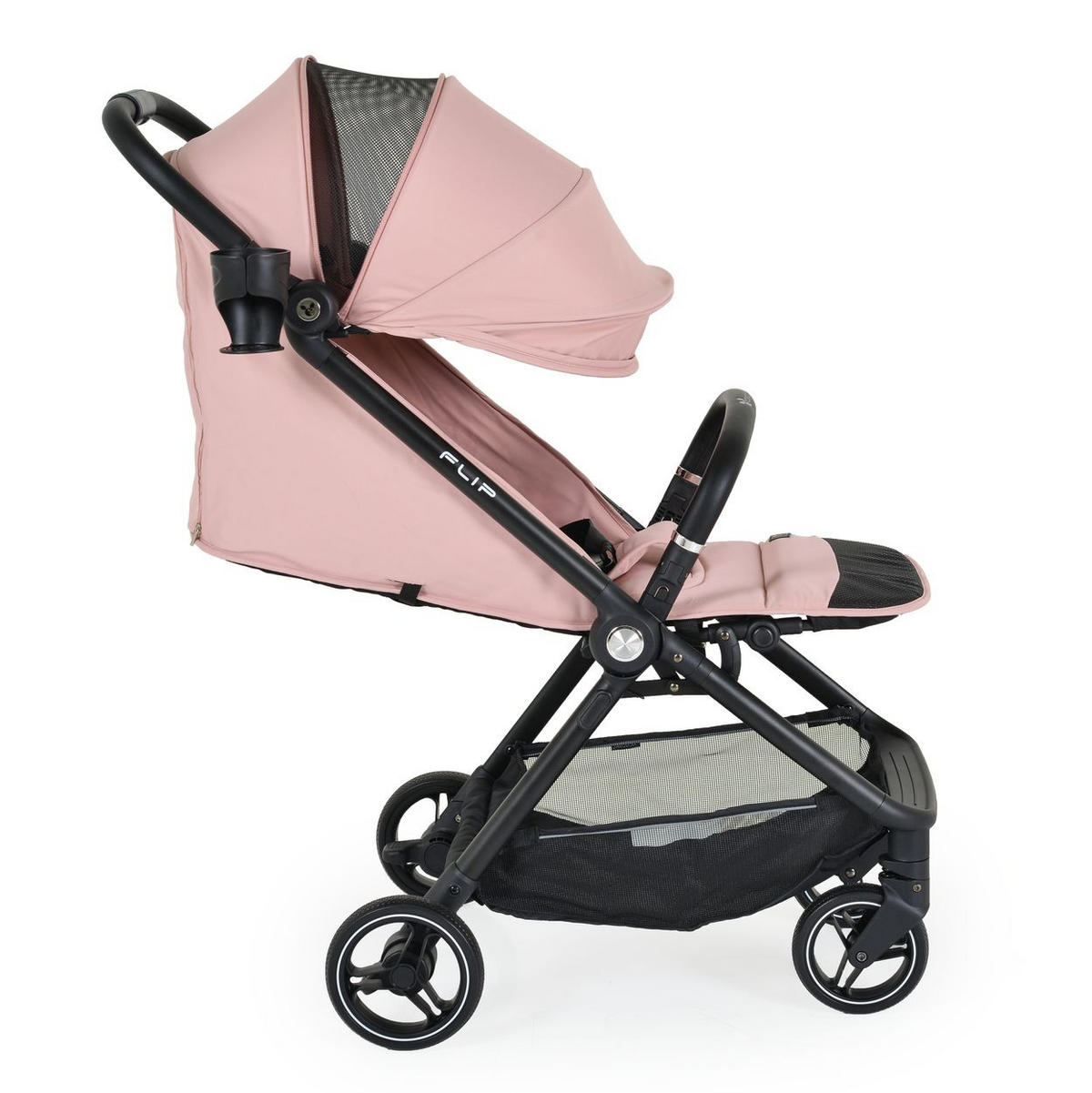 KINDERWAGEN, Sommerbuggy Flip rosa klappbar Getränkehalter Korb Stoßdämpfer - Rosa, Metall (88/50/106cm) - Cangaroo