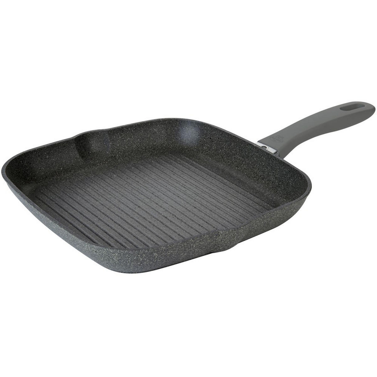 GRILLPFANNE Graphit 28/28/3 cm 750029410 - Graphitfarben, Metall (28cm) - Ballarini