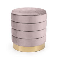 SITZHOCKER LUNA, Rosa, T40xB40xH44 - Pink, Holz (40/44/40cm) - Milordbikes