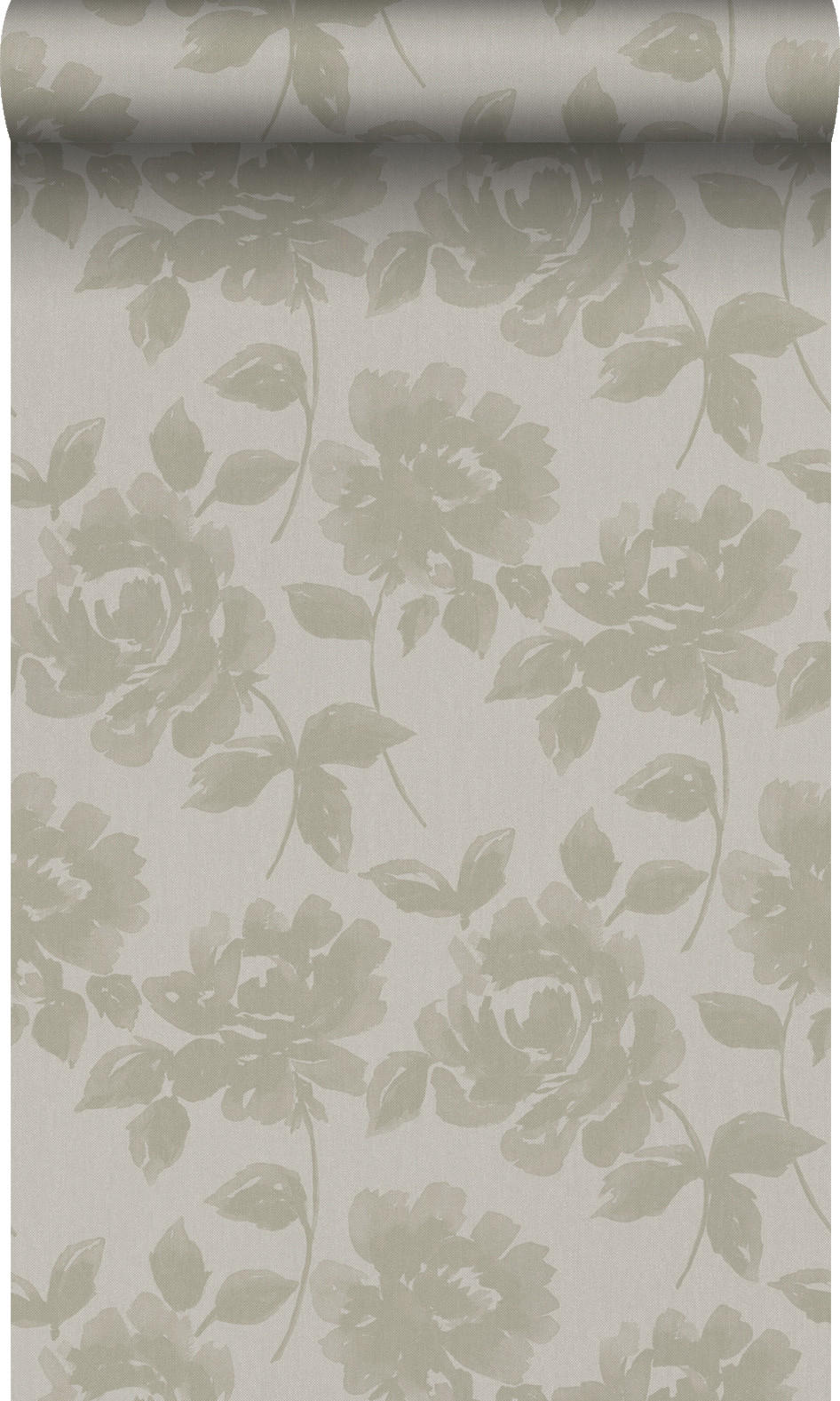 TAPETE Rosen 53 cm x 10.05 m - Braun, Papier (53/1000cm) - Origin Wallcoverings