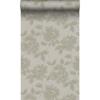 TAPETE Rosen 53 cm x 10.05 m - Braun, Papier (53/1000cm) - Origin Wallcoverings