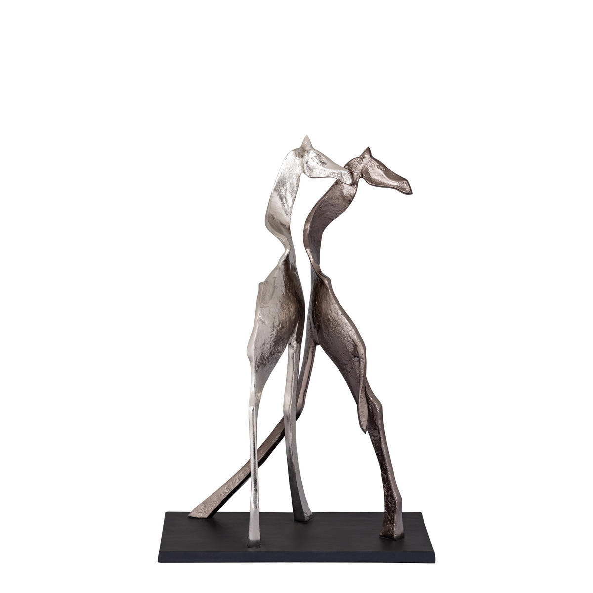SKULPTUR Skye Schwarz 42/22/65cm - Schwarz, Metall (22/65/42cm) - PTMD Collection