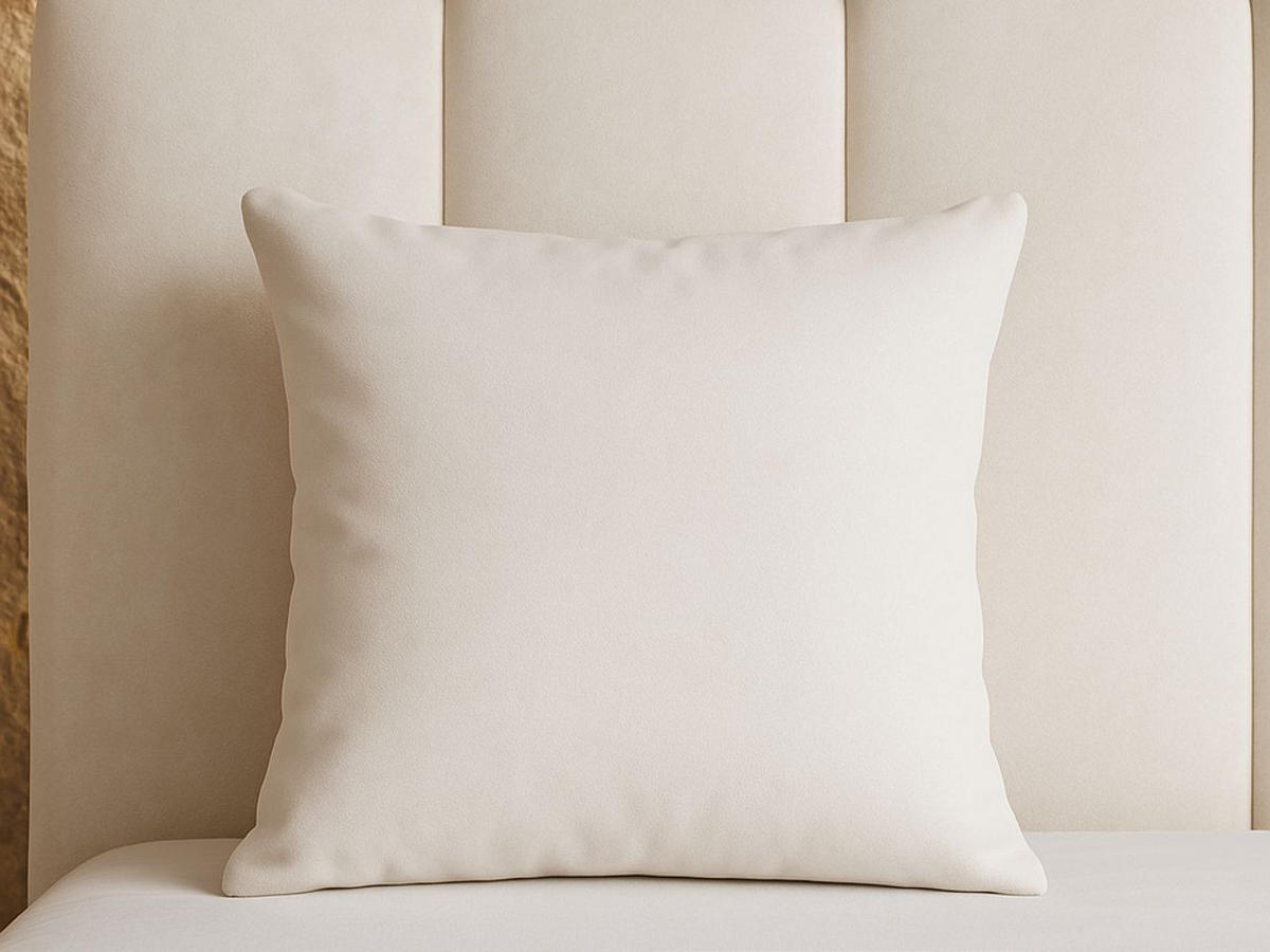 KOPFKISSEN Silente 40/40 cm - Beige/Schwarz, Textil/Metall (40/40cm) - Graingold
