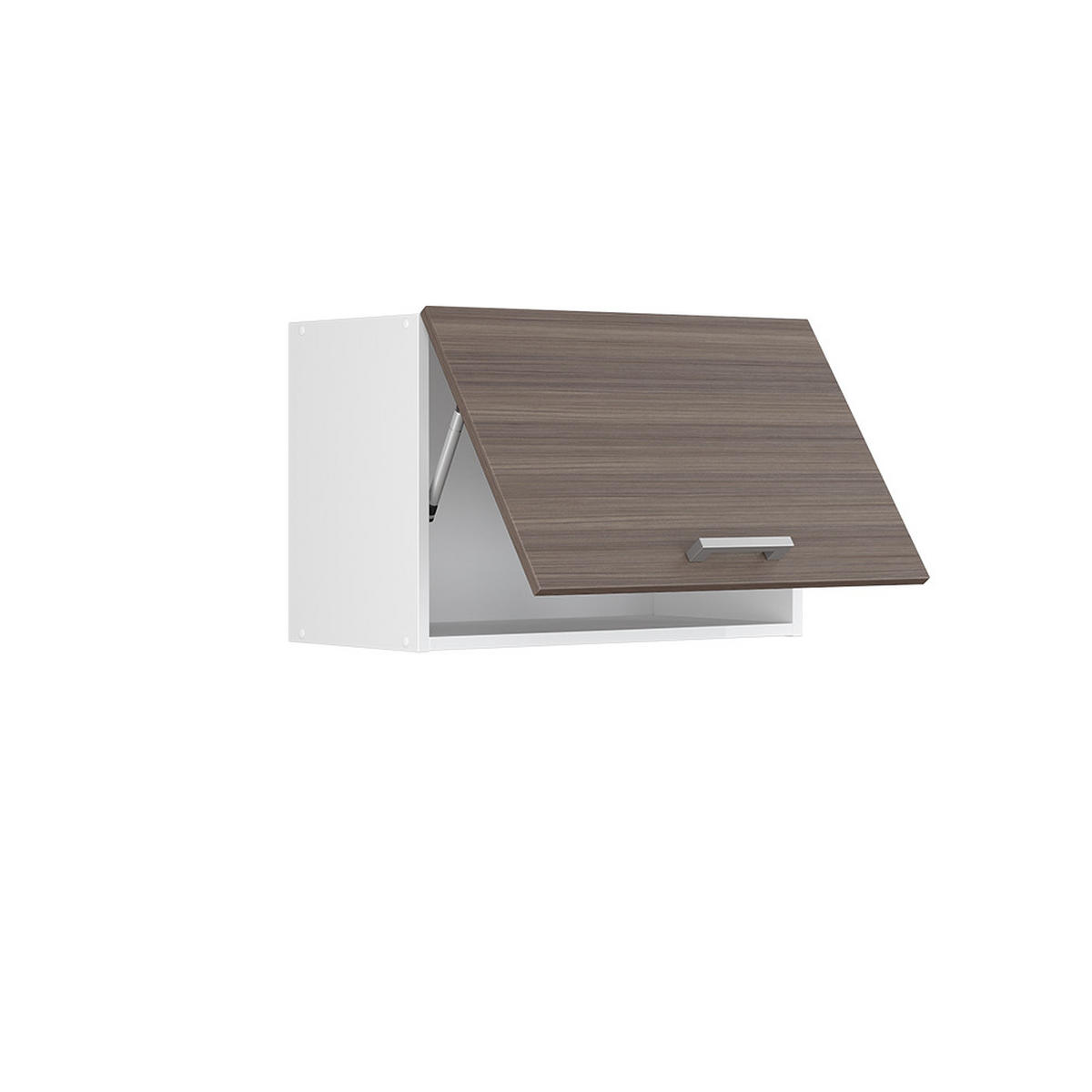 HÄNGESCHRANK R-Line Grau 60 cm Flach - Weiß/Braun, Holzwerkstoff (60/40/31cm) - Vicco