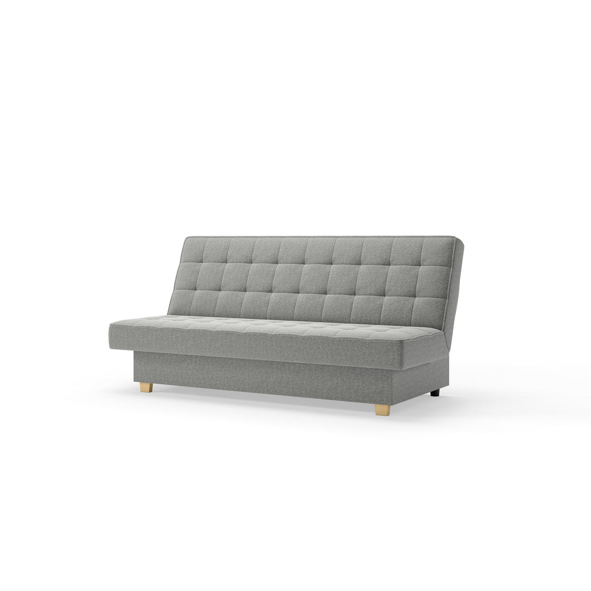 SCHLAFSOFA BELFI - Grau (Twist 19) - Hellgrau, Holzwerkstoff (192/95/92cm) - Möblo