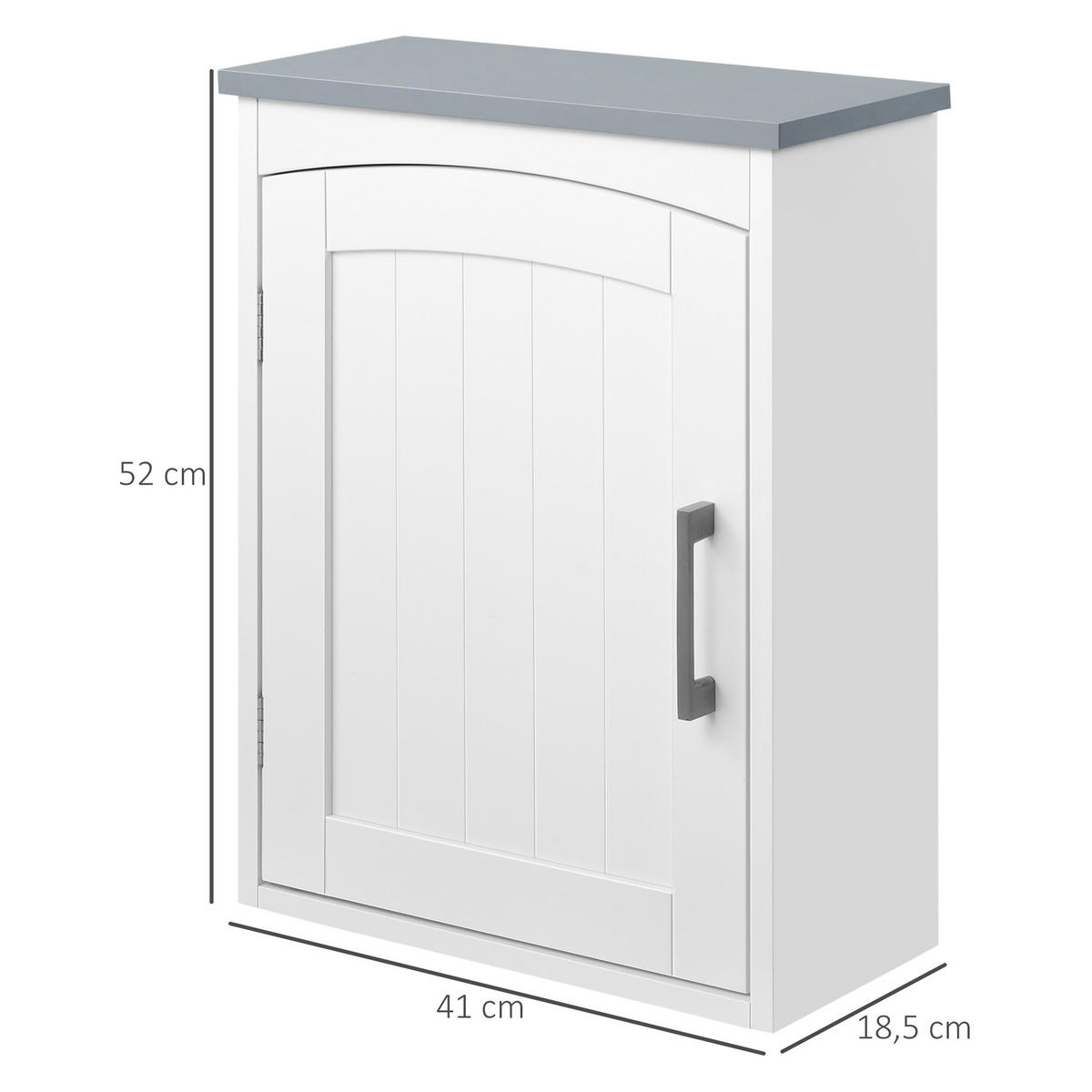 HÄNGESCHRANK DE-15859 mit verstellbarem Einlegeboden Weiß - Weiß, Holzwerkstoff (18.5/52/41cm) - ComfortXL