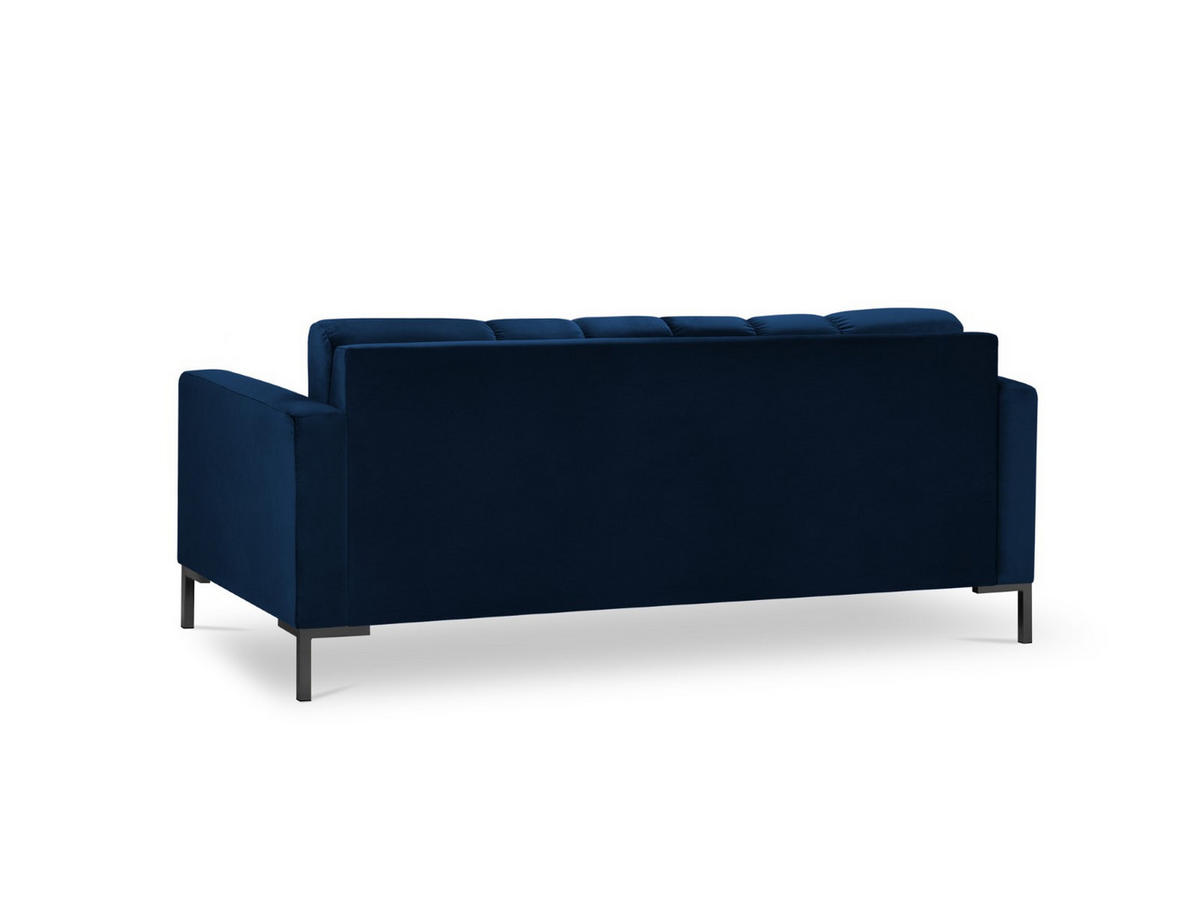 SOFA Mamaia aus Samt königsblau 2 Sitzplätze - Blau, Textil (92/75/152cm) - Micadoni