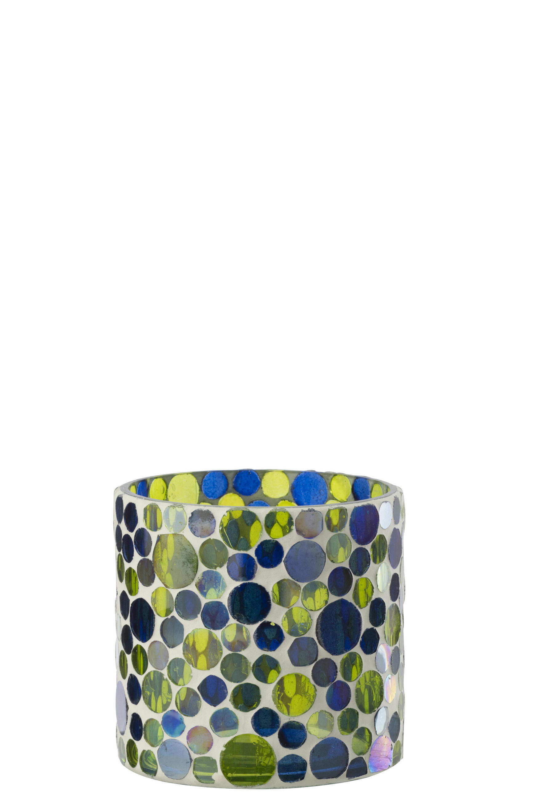 J-Line Kerzenständer Blau 10 cm