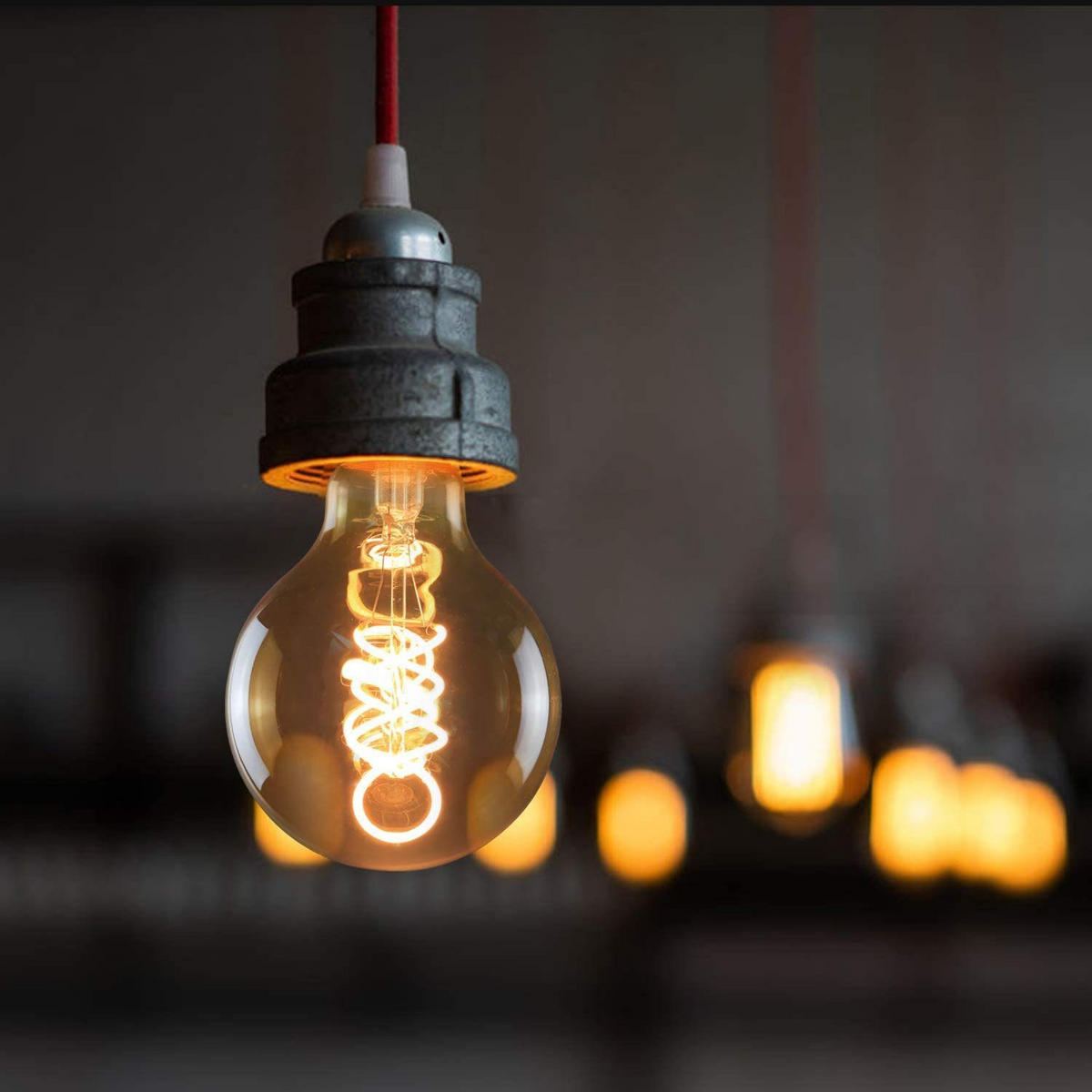 LED světelný zdroj Amberg II 8/12,5/12,5 cm - hnědá, sklo (12.5/12.5cm) - Nettlife