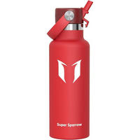 TRINKFLASCHE Edelstahl 500 ml C-Lava - Rot, Metall (7.5/7.5cm)