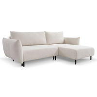 ECKSOFA Beige DELI Mit Schlaffunktion Rechts - Beige, Textil (171/257cm) - Sepro Meble