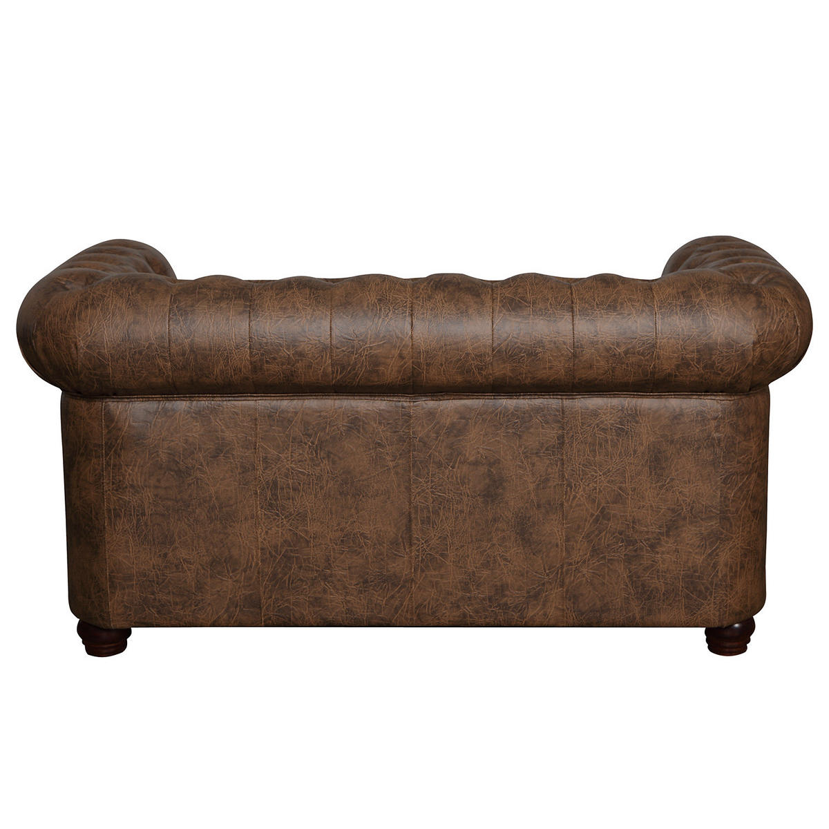 2-SITZER SOFA - Dunkelbraun, Birkenholz/Kunststoff (148/72/86cm) - home24