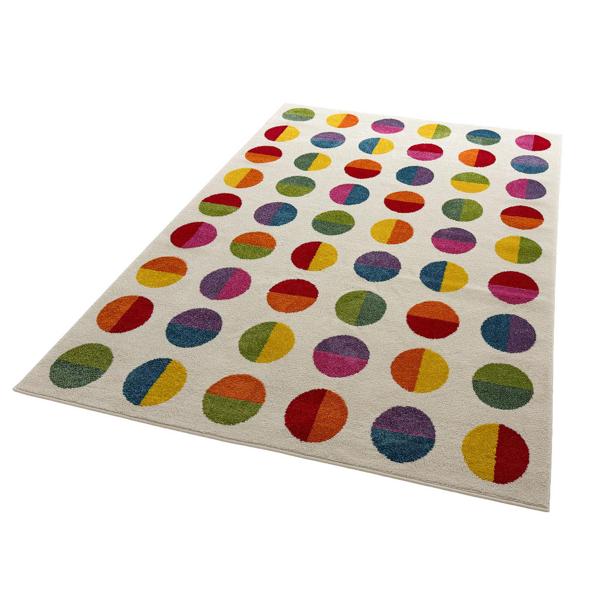KINDER TEPPICH SOFTSTAR KIDS FANTASY BUNT - Rot, Textil (120/170cm) - Pergamon