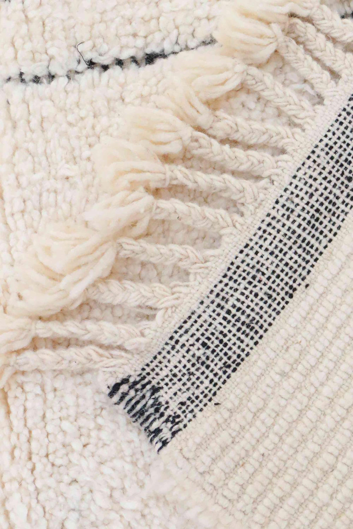 BERBERTEPPICH aus reiner Wolle 163x 242 cm - Beige, Naturmaterialien (163/242cm) - AFK Living