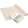 BADVORLEGER Spa 2er Set 50 x 80 Creme - Creme, Textil (50/80cm) - Herzbach Home