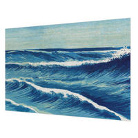 FOTOTAPETE 312x219 cm - Meereswellen - Blau, Textil (312/219cm) - Wallfluent