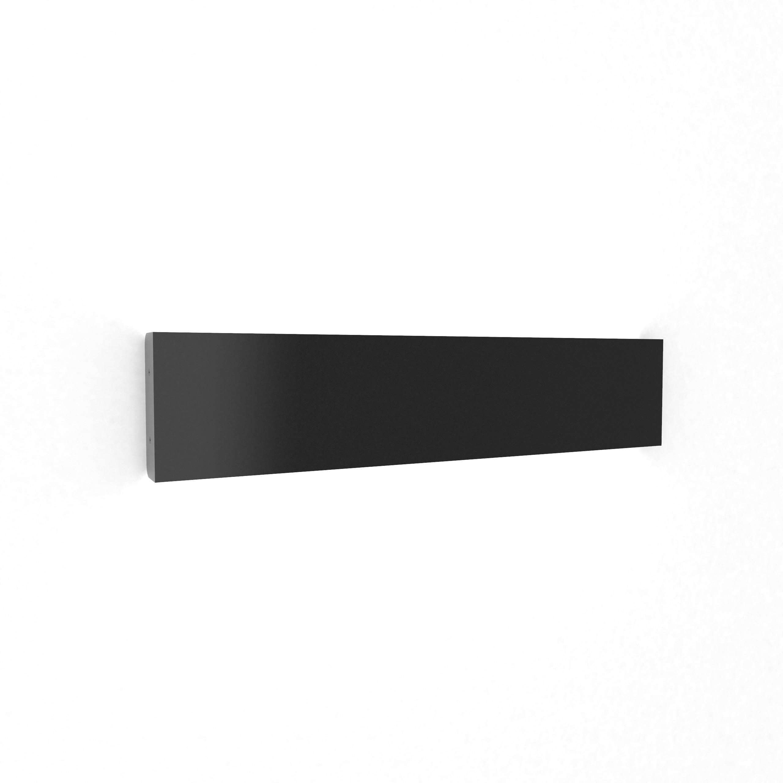 Lumicom Led-Wandleuchte Schwarz Hochglanz 50.4x11x3.6 cm