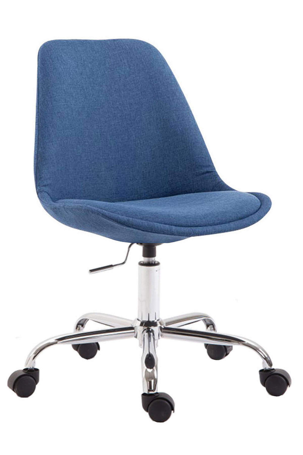 BÜROSTUHL Toulon, Stoff Blau - Blau, Textil/Metall (48/52/54cm) - TPFLiving