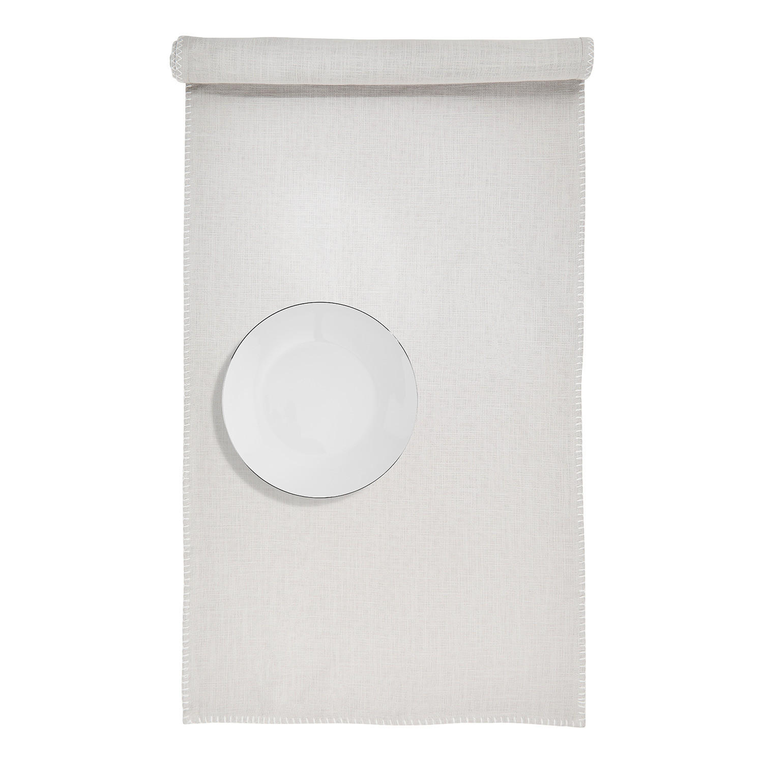 TISCHLÄUFER Finca - Grau, Textil (50/160cm) - Butlers