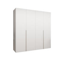 DREHTÜRENSCHRANK 202/200/52 4-türig - Kaschmir/Weiß, Holz (200/202/52cm) - Abiks Möbel