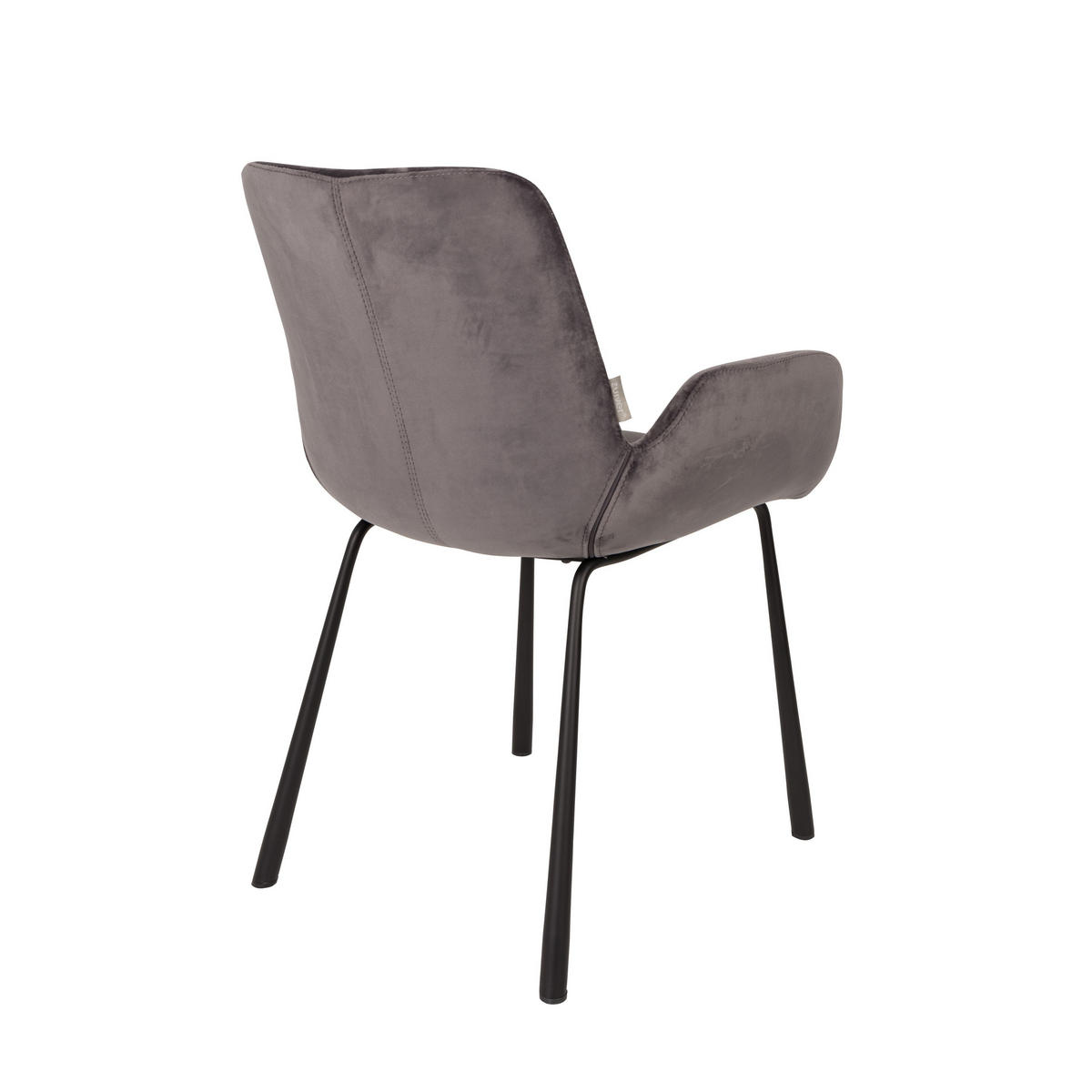 ESSZIMMERSTUHL Brit Dunkelgrau - 2 er Set - Grau, Textil (59/79/62cm) - Zuiver