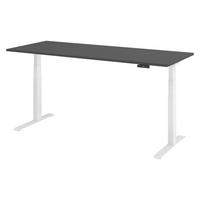 SCHREIBTISCH elektrisch XDKB 80/200/74 cm in Graphitfarben/Weiß - Graphitfarben/Weiß, Holzwerkstoff (80/200/74cm) - bümö