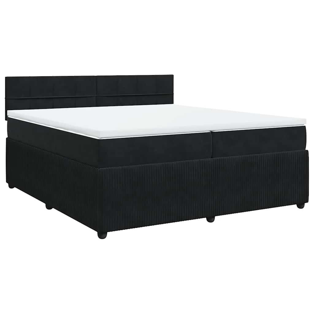 vidaXL Boxspringbett Schwarz