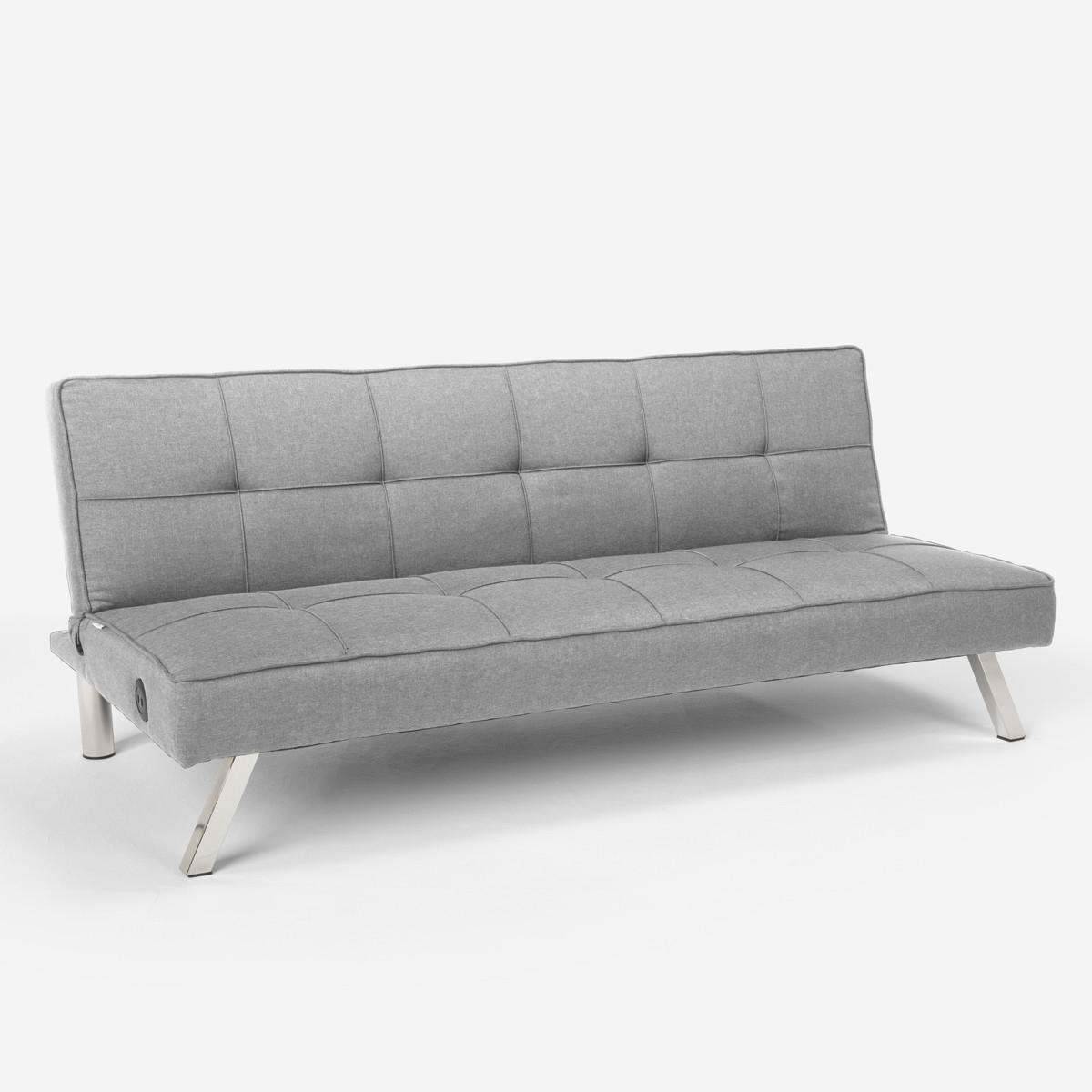 Pasmara Schlafsofa Grau 172x75x74 cm