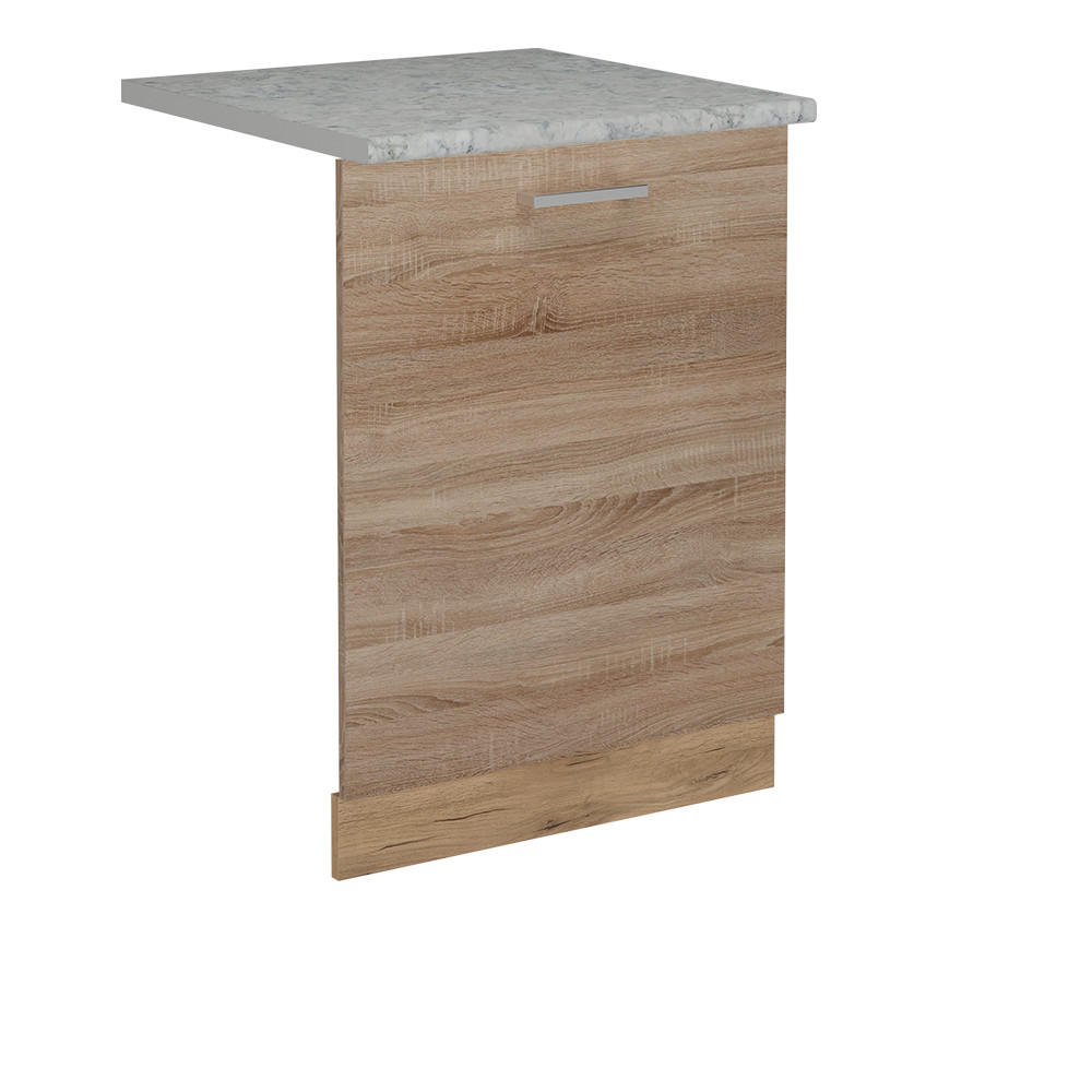 DISKMASKINENS FRONTPANEL R-Line Sonoma 60 cm , AP Marble Sonoma ek, Honungsek 81.8/60/60 cm