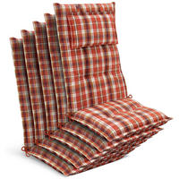HOCHLEHNER Highlux HL 120x52x7cm Orange-Rot-Grün-Kariert (5tlg) - Grün, Textil (52/120cm) - Beautissu 