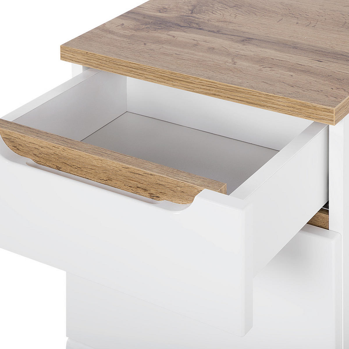 BADMÖBEL-SET 4-TLG. Solna-56 - Weiß, Holzwerkstoff (110/200/46cm) - Lomado