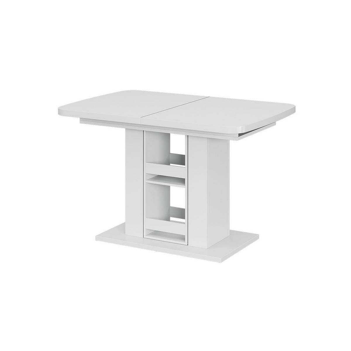 ESSTISCH Fenaro Weiß 120 x 80 cm - Weiß, Holzwerkstoff (80/120/76cm) - Vicco