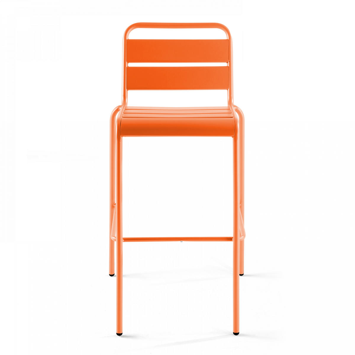 BARHOCKER, Orangefarben - Orange, Metall (49/101/58cm) - Oviala
