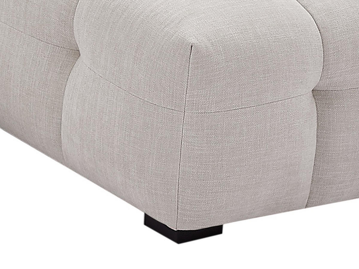 SITZHOCKER - 1 Person - Stoff - Beige - DILOME - Beige, Textil (90/45/90cm) - Vente-Unique