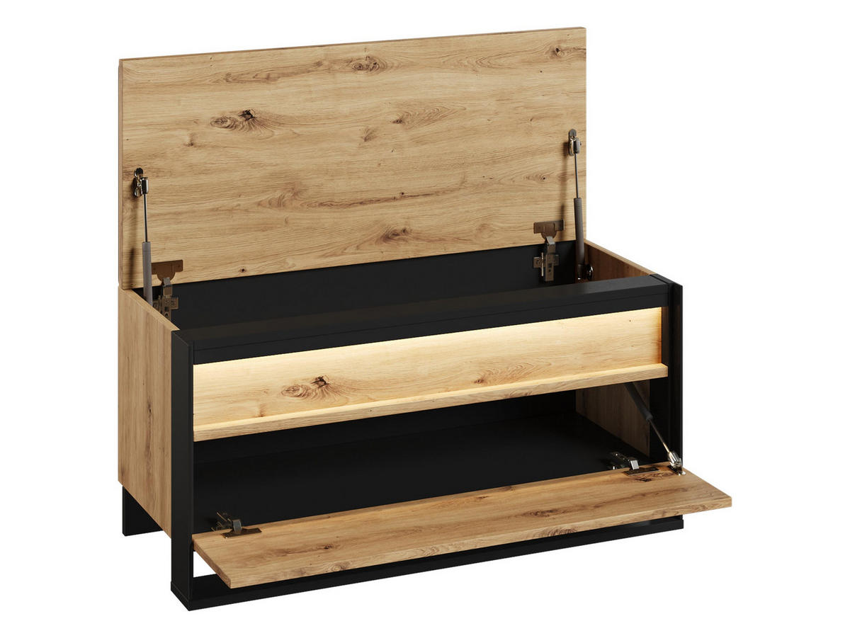 GARDEROBEN-SET Quant VII - Eiche Artisan, Holzwerkstoff (60/200/40cm) - MIRJAN24