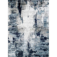 KURZFLORTEPPICH 120x170 cm Blau - Blau/Weiß, Naturmaterialien/Textil (140/200cm) - LIVABLISS