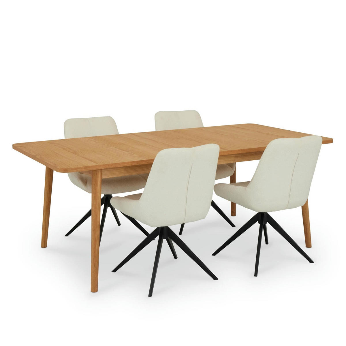 ESSTISCH 100/200/75 Eiche massiv rechteckig - Eichefarben/Braun, Holz/Holzwerkstoff (100/200/75cm) - Furnhouse
