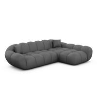 ECKSOFA Liva Dunkelgrau Kunstleder L-Form Rechts - Dunkelgrau, Kunststoff (160/265cm) - VAROYAL