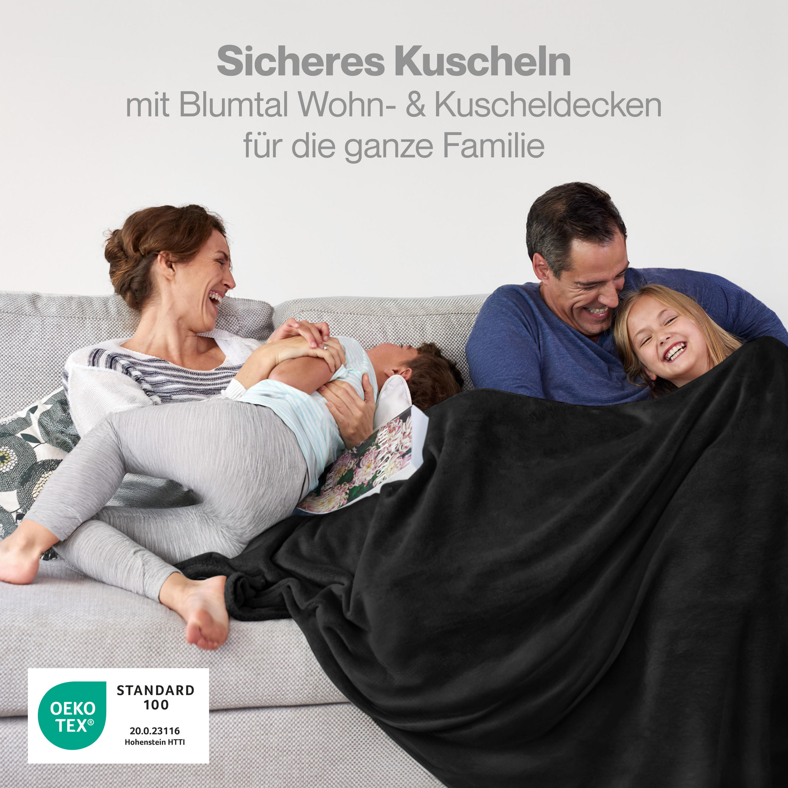 KUSCHELDECKE Anton 220/240 cm, Schwarz - Schwarz, Textil (220/240cm) - Blumtal