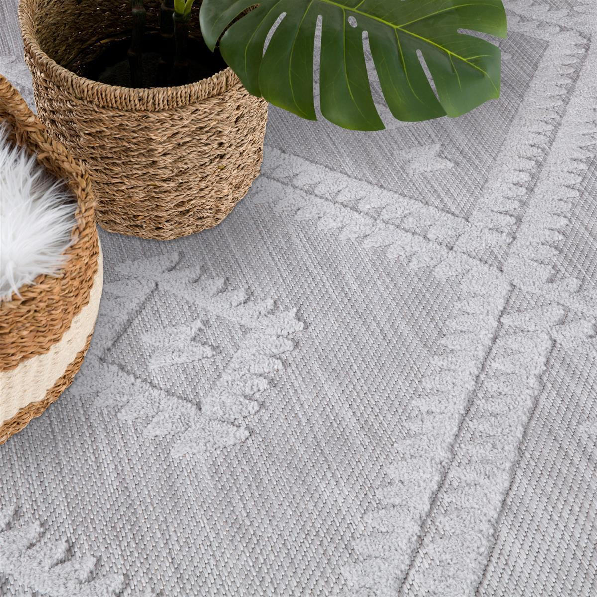 OUTDOOR-TEPPICH Santorini 454 Grau 200x290 cm - Grau, Textil (200/290cm) - carpet city
