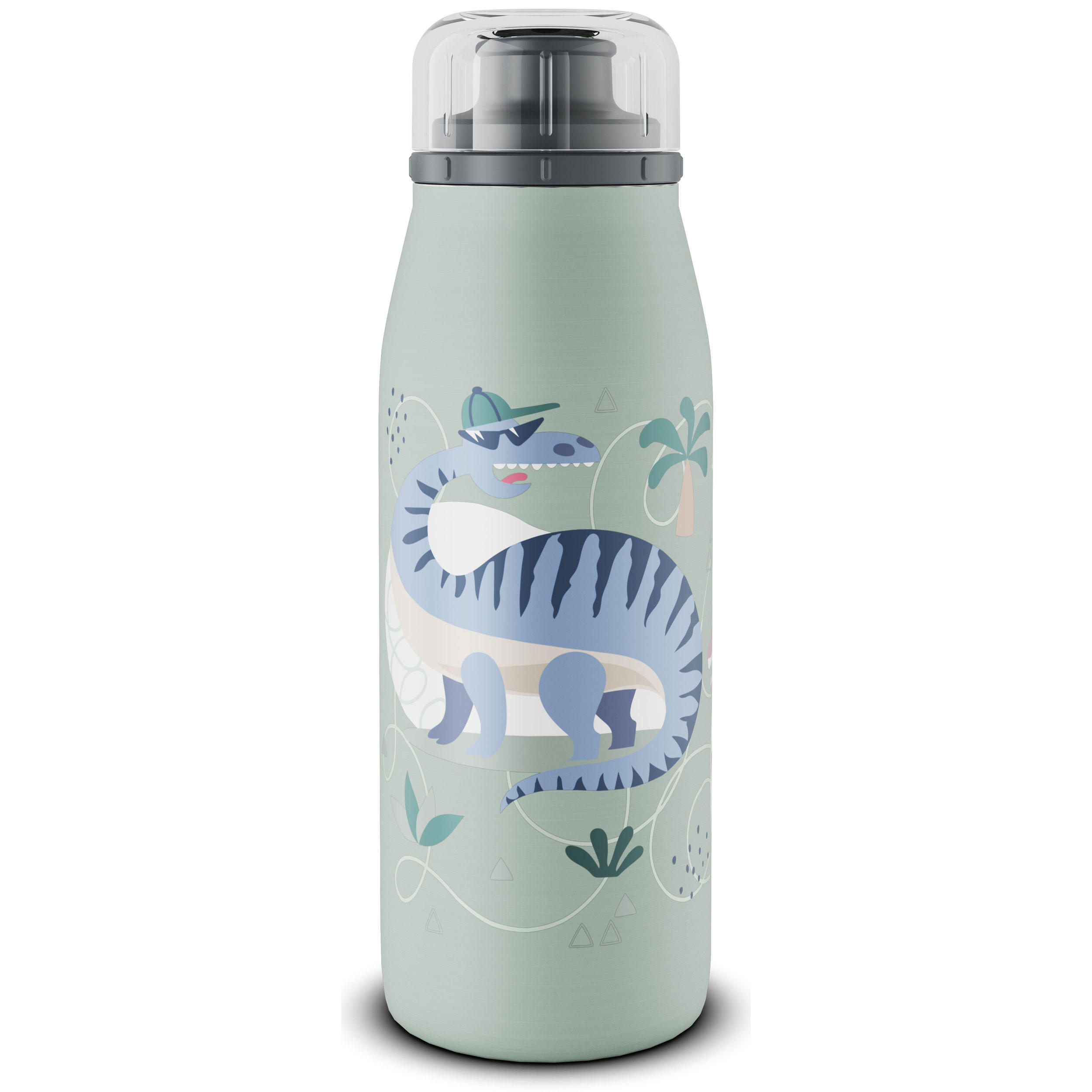 ISOLIER-TRINKFLASCHE KIDS ISO BOTTLE crazy dinos 350 ml - Blau/Grün, Metall (0.35L) - Alfi