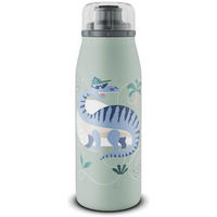 ISOLIER-TRINKFLASCHE KIDS ISO BOTTLE crazy dinos 350 ml - Blau/Grün, Metall (0.35L) - Alfi
