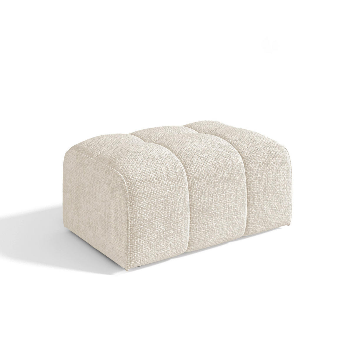 SITZKISSEN Chenille-Samt Creme 82cm - Creme, Textil (82/45/60cm) - Sia Home