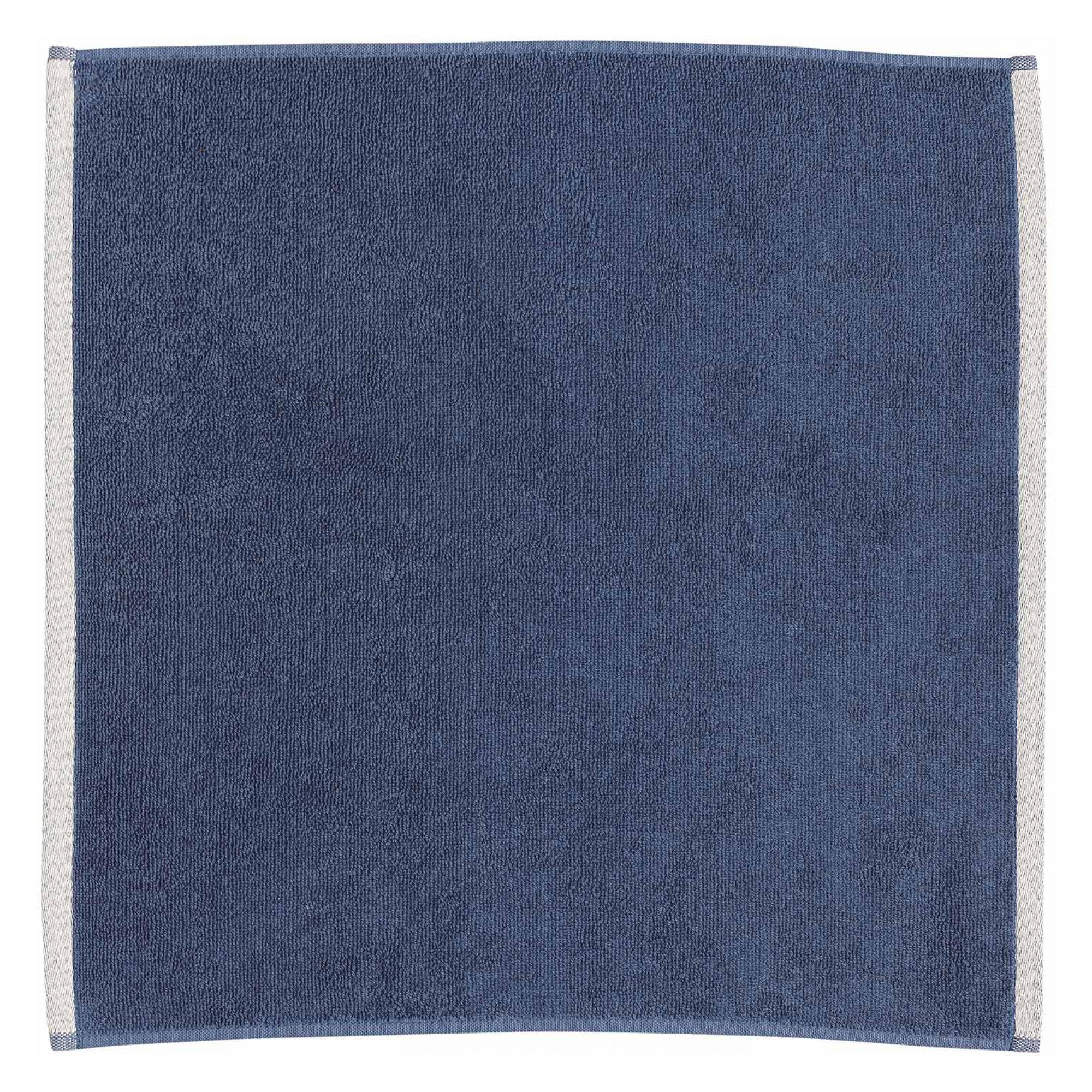 ZWEIFARBIGES HANDTUCH Cara touareg 50 x 50 cm - Dunkelblau, Textil (50/50cm) - Winkler