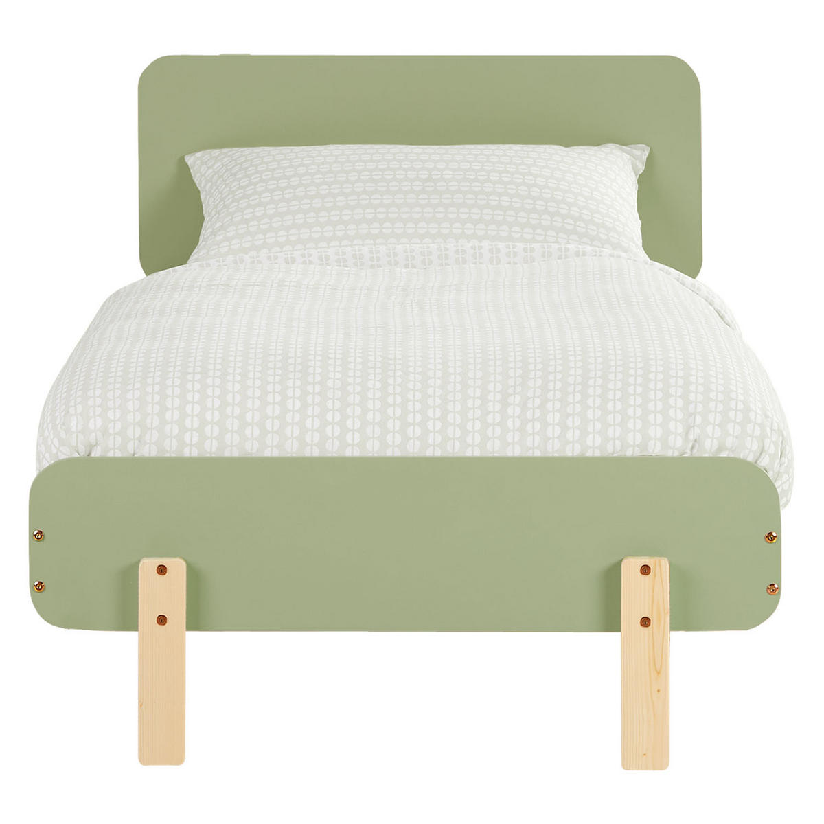 KINDERBETT Grün 90/200 Lattenrost - Grün, Holz (95/77/209cm) - Homestyle4u