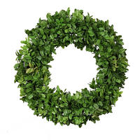 KÜNSTLICHER Lorbeer Kranz - Centurio 50 cm - Grün, Kunststoff (50cm) - aplanta